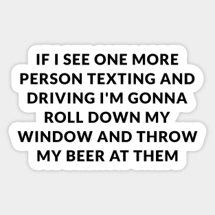 Funny Beer Quote Sticker